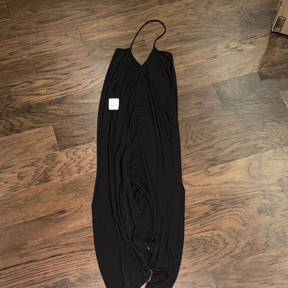 FP Movement by Free People Black Draped Jumpsuit - Picture 1 of 4